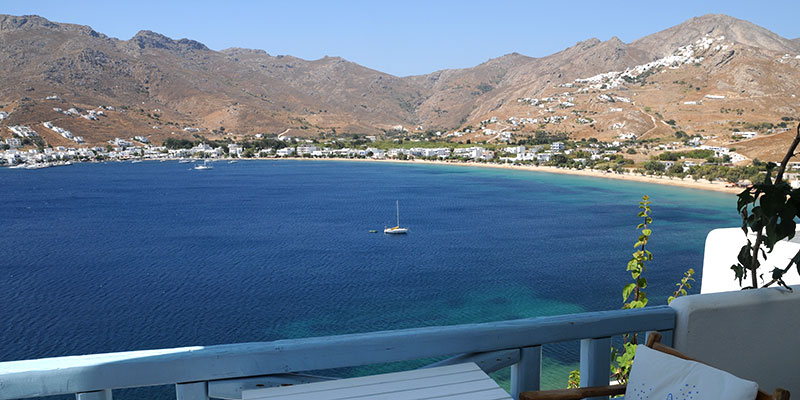 Rooms in Serifos with sea views